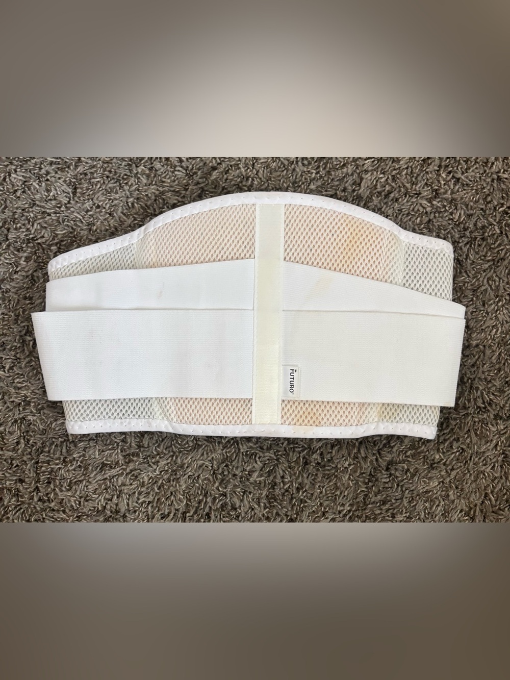 Futuro White Breathable Mesh Lumbar Support Belt - Unisex